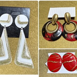 Vintage Statement Earrings Set